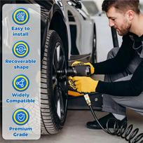 A25F-1/4NPT Air Compressor Hoses With Coupler And Plug Flexible Air Hose Anti Kink Tool Accessory For Industry Using-29Ft