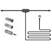 new 25-26 DAB FM Radio Antenna FM Dipole Aerial Audio Plug Connector for Stereo Receiver