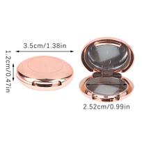 Gold Cosmetics Dispenser Mini Eye Shadow Empty Box Highlight Rouge Cosmetic Makeup Case Refillable Makeup Travel Accessories