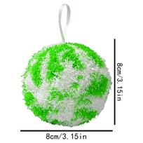 Cleaning Ball for Bathroom Non-Abrasive Gentle Deep Cleaning Soft Ball Scrubber Sponge for Household Kitchen Sink Countertop žalia