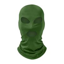 Fashion Quick Dry Balaclava Face Mask Ice Silk Breathable Motorcycle Mask Sun Protection Full Face Mask Skiing tamsiai žalia spalva