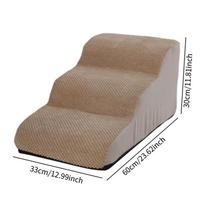 Pet Dog Ladder Pet Stairs Couch Cat Ramp High Bed Cat Rabbits Small Large Dogs Nonslip Washable Kitty Kitten Bedding Cat Stair kupranugaris