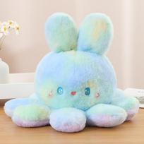 20cm Reversible Octopus Rabbit Plush Toy Stuffed Cartoon Sweet Animal Plushie Birthday Present 20cm