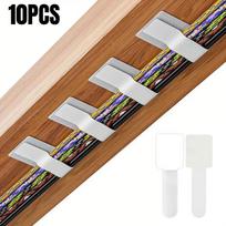 10-50pc Reusable Cable Ties Hook and Loop Cable Ties Self Adhesive Cable Organizer Table Wall Adhesive Cable Routing Holder