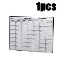 1/2PC Magnetic Refrigerator Dry Erase Calendar Monthly Planner Whiteboard Calendar Message Board Kitchen Fridge Decor Memo Pad