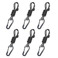 6 Pack Paracord Keychains Adjustable Buckle Braided Lanyard Ring Hook Multifunctional for Camping/Hiking/Fishing/Traveling juoda