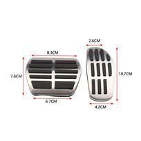 Car Pedal Pad Cover For Nissan X-trail T32 Qashqai Rogue Sport J11 For Renault Kadjar Koleos QM6 MT AT Fuel Brake Footrest Pedal