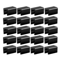 Rectangle Chair Leg Tips Silicon Floor Protectors With Rubber PVC Furniture Pads Table Chair Leg Cover With Black Pack Of 20Pcs