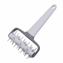 Embossing Design Pizza Dough Docker Roller Creative Pizza Docking Tool  Dough Blistering Killer Hole Puncher Grey