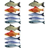 LICE-15PCS Catnip Fish For Cat 20Cm Cat Cat Fish Pillow Cat Catnip