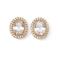 Jewelry Fashionable Copper Earrings Luxurious Lady's Earrings Fashionable and Simple Micro-set Zirconia Earrings auksas