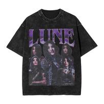 Vintage Clair Obscur Expedition 33 TShirts Men O Neck Cotton Washed T Shirts Game Characters  Short Sleeve Tee Shirt Tops S