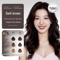 Douyin Hot Selling Plant-Based Essential Oil Hair Dye Cream 280ml + 280ml tamsiai ruda spalva