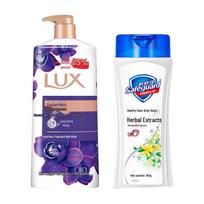 Lux Enchanting Lotus Shower Gel & Baby Wipes Set