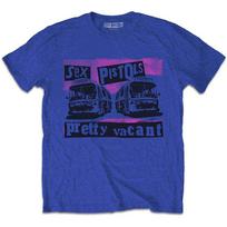 The Sex Pistols Unisex Tshirt Pretty Vacant Coaches (Xlarge) S