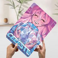 Celeste Game Fanart With Heart Crystal Metal Poster Customized Wall Art Retro Vintage Tinplate Signs for Man Cave Bathroom Decor 20x30cm（7.8x11.8inch）