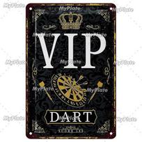 Žaidimas Darts Metalo ženklas VIP Vintažinė lentelė Skardos ženklas Plokštelė Sienų dekoras Barui Klubui Meno tapyba Plakatas Dovana 20x30cm（7.8x11.8inch）