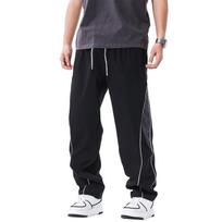 Mens Straight Leg Baggy Sweatpants Cool Parachute Pants Joggers Drawstring Track Pants For Men L juoda