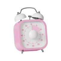 60-Minute Countdown Timer High Volume Kitchen Cooking Timer Visual Timer  School Students Square Pink