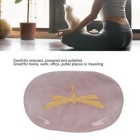 Carved Dragonfly Worry Stone Lightweight Balance Stone Hardwearing Palm Stone  For Stress Relief rožinė