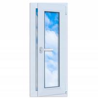 Baltas PVC langas 40x100 dešinysis, Naujas 400x1000 mm atverčiamas ir atidaromas dvigubo stiklo paketas