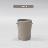Kavos dozavimo puodelis Namų virtuvės reikmenų miltelių priėmimo puodelis Grey 58MM gray