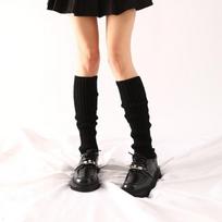 Classic Rib-Knit Knee-High Women's Leg Warmers Autumn and Winter Multicolour Solid Color Female Halloween Party Socks juoda