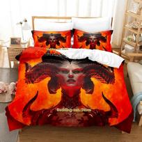 New Diablo IV Bedding Set Single Twin Full Queen King Size Bed Set Adult Kid Bedroom Duvetcover Sets Anime parure de lit Bed 70x133cm 2pcs