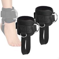 2Pcs Ankle Straps for Cable Machine with Pedal Bands D Ring Wrist Cuffs Kickbacks