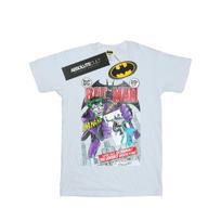 DC Comics Mens Batman Joker Playing Card Cover T-Shirt S balta