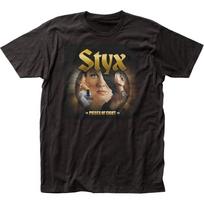 Styx Pieces Of Eight Mens T Shirt Rock And Roll Classic Band Tee New Black 4XL