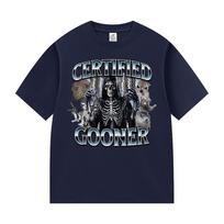 Funny Certified Gooner Screaming Possum Meme T Shirts Men Vintage Fashion Short Sleeve T-shirt O-Neck Unisex 100% Cotton T-shirt M