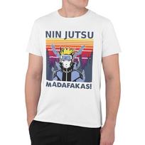 Pew Pew Matafaka Naruto Shirt Funny Retro Mens Cotton  Cotton M
