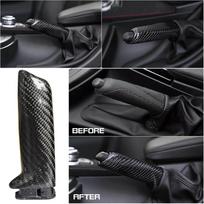 1Pcs Carbon Fiber Handbrake Brake Handle Cover For BMW E46 E90 E92 F30 F32 F80