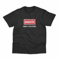 Oasis Rock Music Vintage Casual European and American Trendy Brand Men's and Women's Loose Short-sleeved T-shirts S