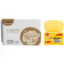 Antibacterial Sulfur Soap with 16-Piece Sanitary Napkin Set