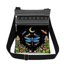 1PC Dragonfly Print Tote Bags Women Shoulder Handbags Postman Package 6919