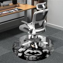 1pc Batman Office Round Area Rug, Under Office Chairs Bedroom Living Room Home Decor, Room Deco, Available in Various Sizes 80cm