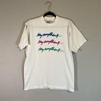 Vintage 80s Say Anything Movie Promo 100% Cotton T-shirt Mens Tees Top XL