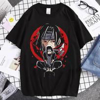 Naruto Animation Derivatives Hatake Kakashi Printed Short Sleeve T-Shirt Men's and Women's 2025 Summer Fashion Casual Cotton Top(1) S juoda