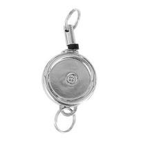 Mini Retractable Keychain Heavy Duty Alloy Portable Lightweight Telescopic Pull Buckle Anti-lost Key Ring sidabras