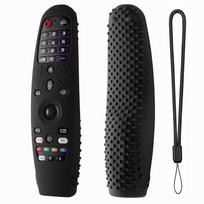 Silikoninis dėklas išmaniajai televizijai LG Magic AN-MR19BA/MR18BA nuotolinio valdymo pultui Apsauginis dangtelis AN-MR600/MR650A/MR20GA AKB75855501 juoda
