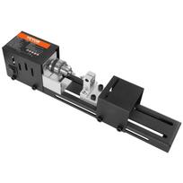 Mini tekinimo staklės, 2,76 col. x 6,3 col., 24V DC 96W Mini medžio tekinimo staklių įrankiai frezavimo staklių priedai, 7 greičiai 4220/5300/5650/6350/6660/7050/8450 RPM,