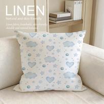 Meno debesų rašto pagalvės užvalkalas Lininis dekoratyvinis užvalkalas Rinkinys Vnt x x x Kvėpuojantis skalbiamas sofos pagalvės užvalkalas 30X30cm white