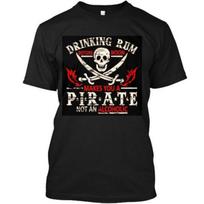 Pirate Rum T-Shirt Made In the USA Size S To 5XL Unisex T-Shirt S juoda