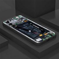 Case for Samsung Galaxy A25 A71 A26 A72 A23 A53 A24 A55 A32 A35 A51 A73 A36 A22 A52 Black Soft Phone Cover Motherboard Circuit Galaxy A72