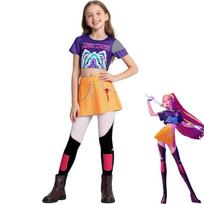 Chelfonds Kids Costume K-pop Mira Style Polyester 9-11 Years 140cm Dress-Up Set 100 cm