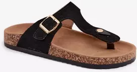 Juodos japoniškos šlepetės Step in style