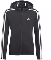 Adidas Essentials 3S Jaunimo džemperis su gobtuvu ir užtrauktuku GQ8356