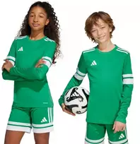 adidas Squadra 25 marškinėliai ilgomis rankovėmis vaikams žali JN7491